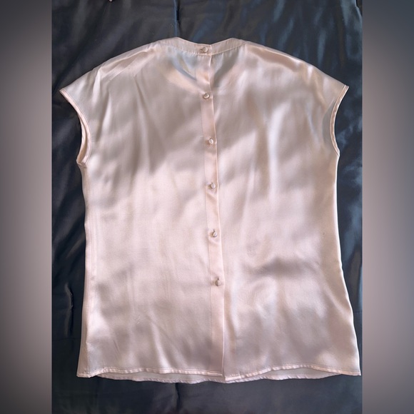 Vintage St John Knit Embroidered Cardigan // Floral Pale Pink Sweater Jacket - Picture 6 of 10